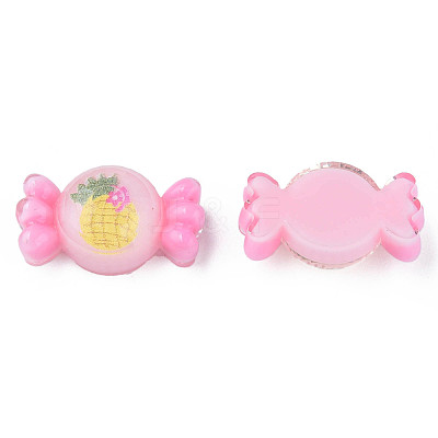 Printed Translucent Epoxy Resin Cabochons CRES-N034-29B-1