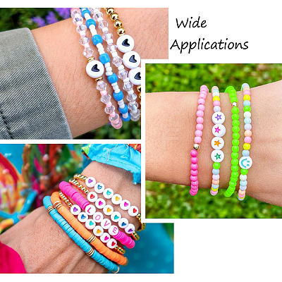 1200Pcs 12 Style Opaque Acrylic Beads MACR-PJ0001-04-1
