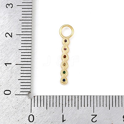 925 Sterling Silver Micro Pave Clear Cubic Zirconia Pendants STER-G048-01G-02-1