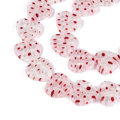 Handmade Millefiori Glass Beads Strands LAMP-T021-29A-1