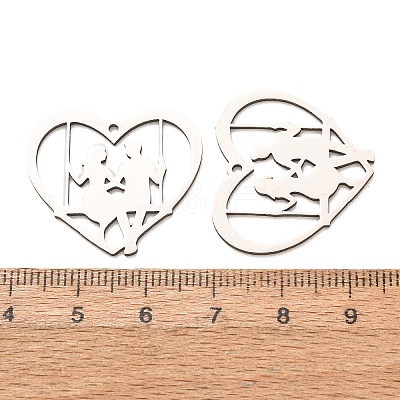 Valentine's Day 201 Stainless Steel Pendants SA-CBA49C1-02P-1