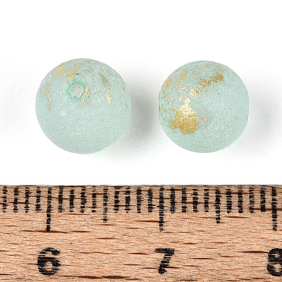 Baking Paint Glass Beads DGLA-N014-8mm-01J-1