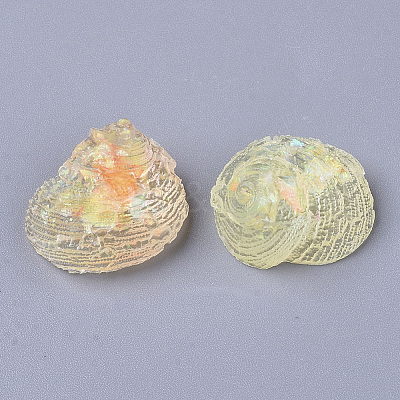 Transparent Epoxy Resin Cabochons LS-CRES-T020-02D-1