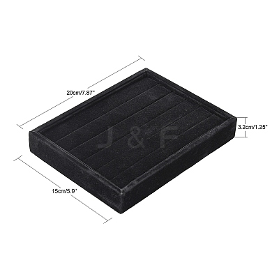Wooden Cuboid Jewelry Rings Displays RDIS-L001-02A-1