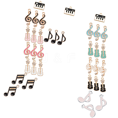 Alloy Enamel Pendants ENAM-SC0001-62-RS-1