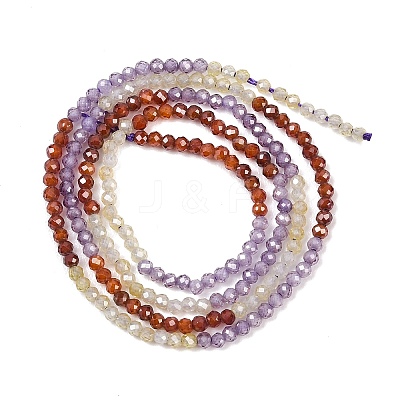 Cubic Zirconia Beads Strands ZIRC-P125-2mm-01-1