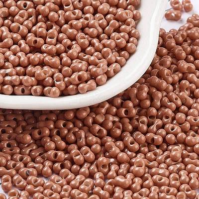 Baking Paint Glass Seed Beads SEED-A033-04B-1