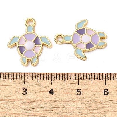 Alloy Enamel Pendants ENAM-Q507-15G-1