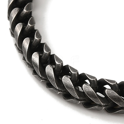 316 Surgical Stainless Steel Wheat Chain Bracelets BJEW-Q349-03B-02-1