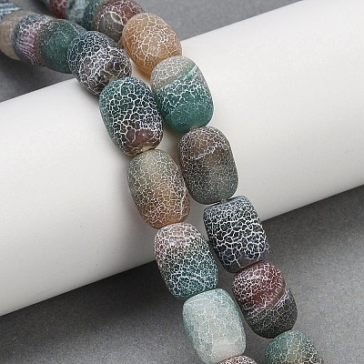 Natural Weathered Agate Beads Strands G-NH0047-B01-01-1