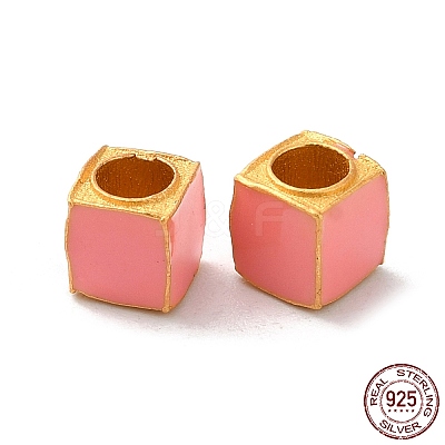 Matte Gold Color 925 Sterling Silver Beads STER-M113-23B-05MG-1