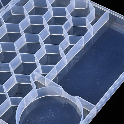 Rectangle Large Capacity Plastic Bead Containers AJEW-YWC0001-05-1