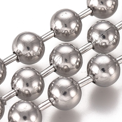 Tarnish Resistant 304 Stainless Steel Ball Chains CHS-E021-13C-P-1
