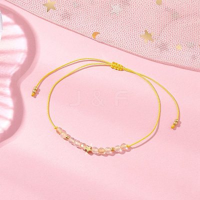 Natural Round Mixed Gemstone Beads Braided Bead Bracelets for Women BJEW-JB11655-1