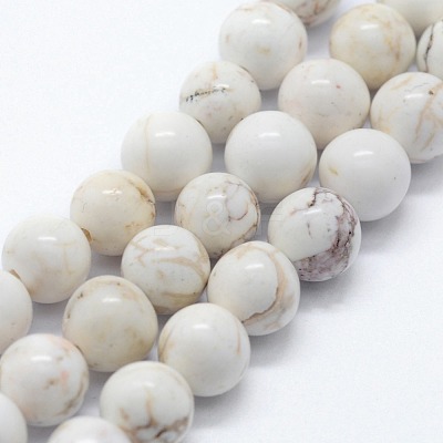 Natural Magnesite Beads Strands X-G-I199-27-12mm-1