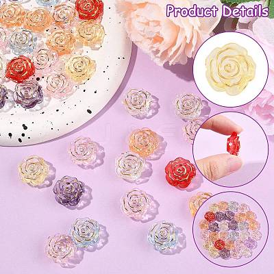 100Pcs Transparent Acrylic Beads TACR-CJ0001-72-1