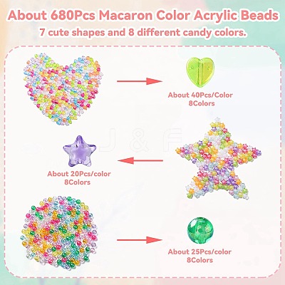 Transparent Acrylic Beads TACR-YW0001-99-1