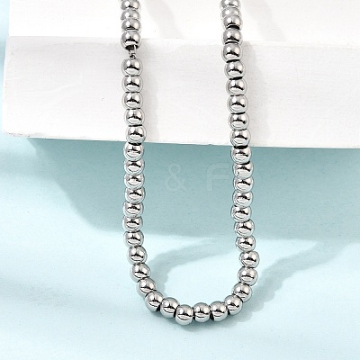 4MM Round 304 Stainless Steel Beaded Necklaces for Man and Women SA-CBAB767-16P-1