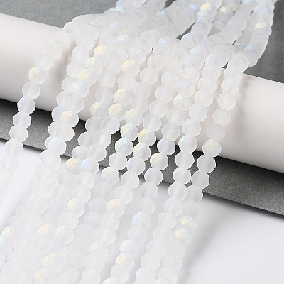 Transparent Glass Beads Strands EGLA-A034-T4mm-MB19-1