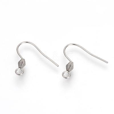 Tarnish Resistant 304 Stainless Steel Earring Hooks X-STAS-R071-30-1