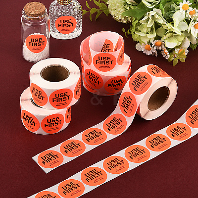 500Pcs Paper Adhesive Label Stickers STIC-WH20010-25B-1