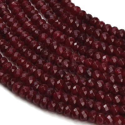 Dyed Natural White Jade Beads Strands GG-CBAF9EE-A20-3x4mm-1