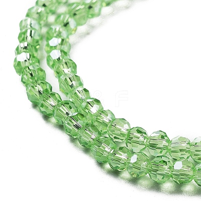 Electroplate Transparent Glass Beads Strands EGLA-A035-T3mm-A09-1
