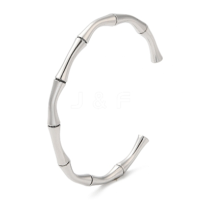 Non-Tarnish 304 Stainless Steel Cuff Bangles LS-BJEW-H588-01P-1