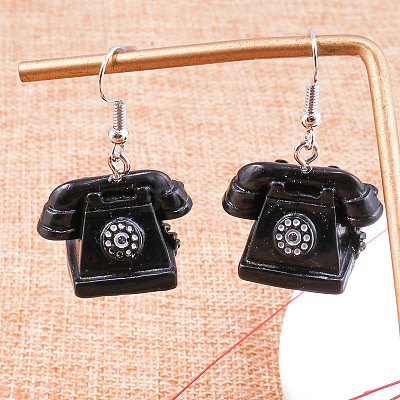 Alloy Enamel Dangle Earrings WG26F05-02-1