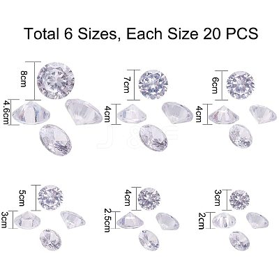 Cubic Zirconia Cabochons ZIRC-PH0002-07-1