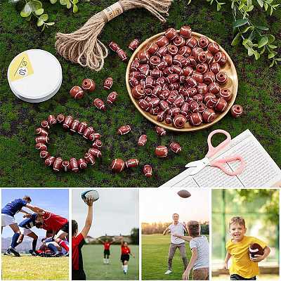 Rugby Beads Bracelet Making Kit DIY-NB0007-48-1