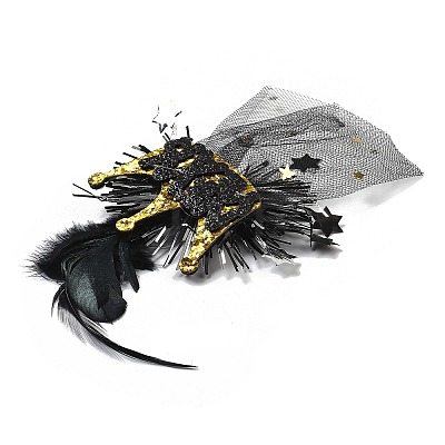 New Year's party Iron Hair Clip OHAR-R102-01B-1