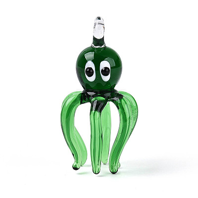 Handmade Lampwork Big Pendants LAMP-T025-06C-1