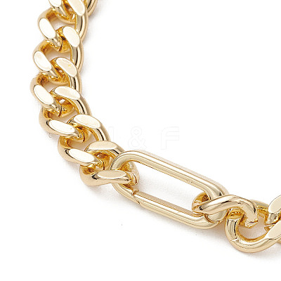 Brass Cuban Link Chain Bracelets for Women BJEW-JB13117-1