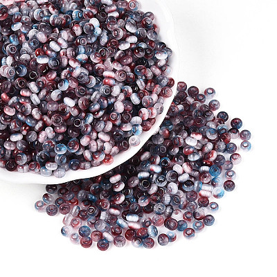 Imitation Cat Eye Glass Seed Beads SEED-N007-31F-1