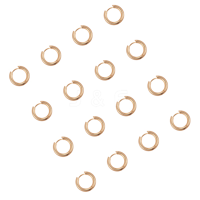 Ion Plating(IP) Ring 304 Stainless Steel Huggie Hoop Earrings EJEW-L158-06G-1