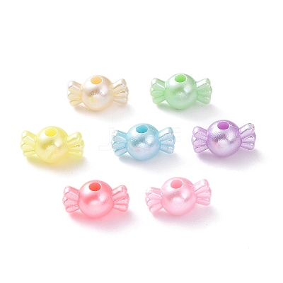 Opaque Acrylic Beads OACR-G014-04-1
