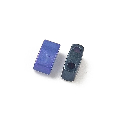 Glass 2-Hole Baking Paint Glass Seed Beads GLAA-G130-01F-1