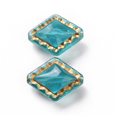 Plating Transparent Acrylic Beads OACR-P013-30B-1
