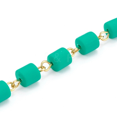 Handmade Polymer Clay Beaded Chain AJEW-JB00926-06-1
