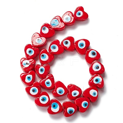 Handmade Evil Eye Lampwork Beads LAMP-F021-02E-1