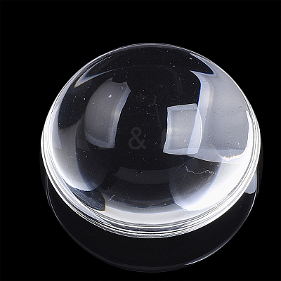 Transparent Glass Cabochons GGLA-R026-18mm-B-1