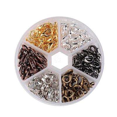1 Box 240PCS 6 Colors Zinc Alloy Lobster Claw Clasps PALLOY-JP0002-1