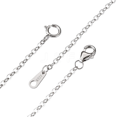 6Pcs 6 Style Sterling Silver Cable Chain Extender FIND-TA0002-40-1
