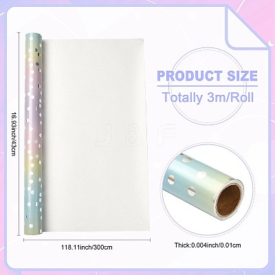 Rainbow Gradient Birthday Gift Wrapping Paper DIY-FZC0002-03A-1