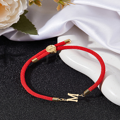 1Pc Adjustable Nylon Cord Slider Bracelets for Women BJEW-LP0001-32M-02-1