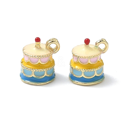 Alloy Enamel Pendants FIND-G108-02C-G-1