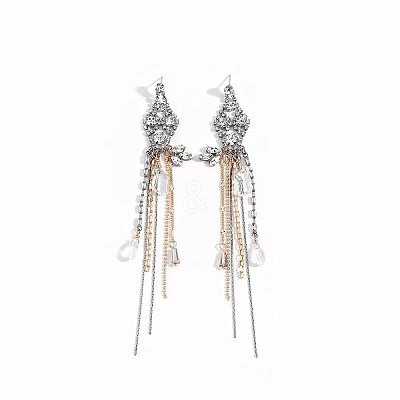 Alloy & Crystal Rhinestone Stud Earrings WG95A57-01-1