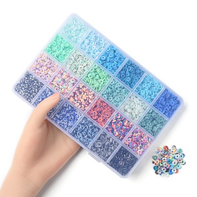 3960Pcs 24 Style Handmade Polymer Clay Beads CLAY-YW0001-77-1