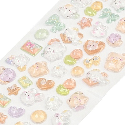 Epoxy Resin 3D Puffy Stickers DIY-G122-01K-1
